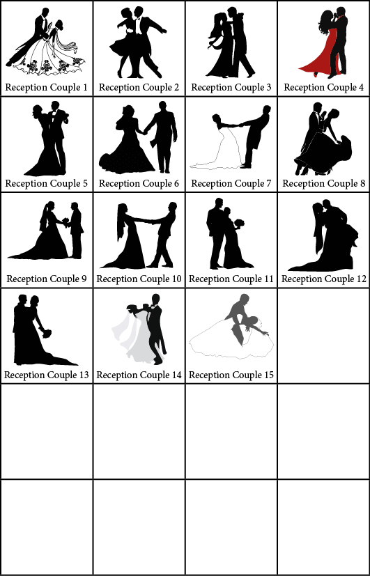 Modern Wedding Reception Symbols Collection - Wedding Reception Symbols - Free Transparent PNG Clipart Images Download. - Transparent PNG Free Download