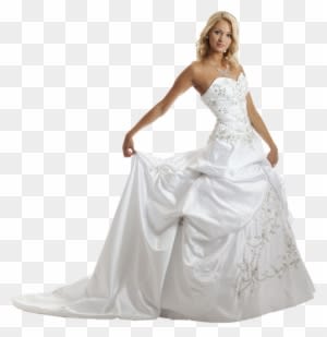 Pretty Wedding Background Pink Long Cleaners Dayton - Wedding Dress White Background - Free Transparent PNG Clipart Images Download. - Transparent PNG Free Download