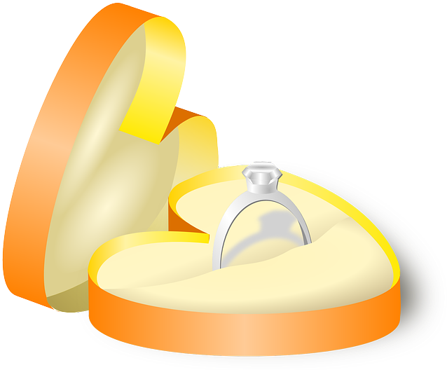 Box, Rings, Wedding, Cartoon, Heart, Diamond, Free - Wedding Ring In A Box Art - Free Transparent PNG Clipart Images Download. - Transparent PNG Free Download