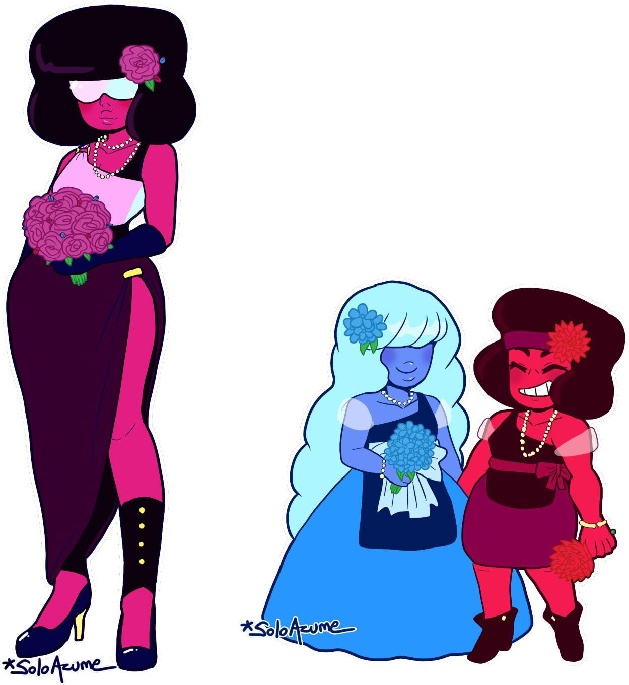 Garnet Fusion Formal - Steven Universe Ruby And Sapphire Wedding - Free Transparent PNG Clipart Images Download. - Transparent PNG Free Download