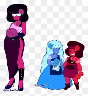 Garnet Fusion Formal - Steven Universe Ruby And Sapphire Wedding - Free Transparent PNG Clipart Images Download. - Transparent PNG Free Download