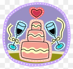 Vector Illustration Of Wedding Cake Traditional Cake - Wedding Cake Clip Art - Free Transparent PNG Clipart Images Download. - Transparent PNG Free Download