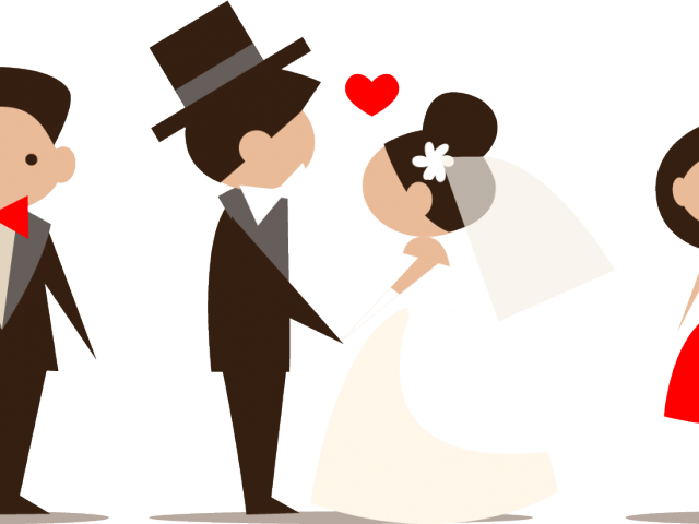 Wedding Party Clipart - Roles Of A Wedding - Free Transparent PNG Clipart Images Download. - Transparent PNG Free Download