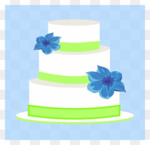 Cake Blue - Wedding Cake Clip Art - Free Transparent PNG Clipart Images Download. - Transparent PNG Free Download