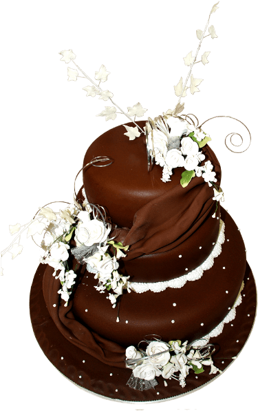 Chocolate Wedding Cake - Wedding Cake - Free Transparent PNG Clipart Images Download. - Transparent PNG Free Download