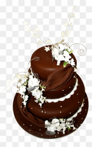 Chocolate Wedding Cake - Wedding Cake - Free Transparent PNG Clipart Images Download. - Transparent PNG Free Download