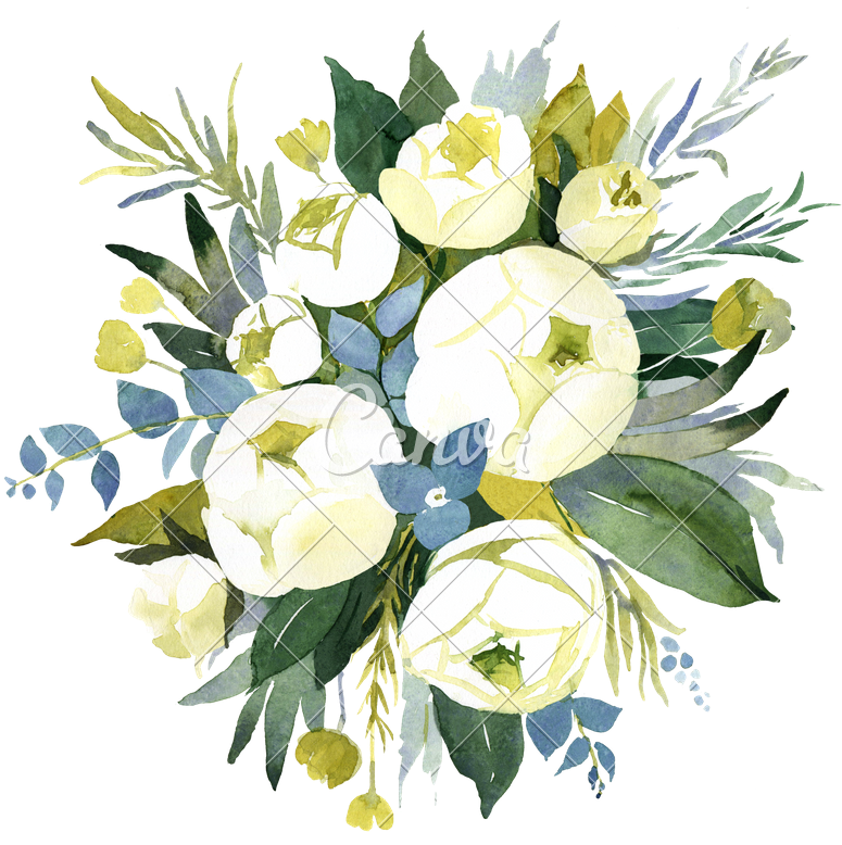 Floral Wedding Bouquet With Roses - Wedding - Free Transparent PNG Clipart Images Download. - Transparent PNG Free Download