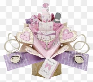 Wedding Day Pop-up Card - Wedding Cake Pop Up Card - Free Transparent PNG Clipart Images Download. - Transparent PNG Free Download