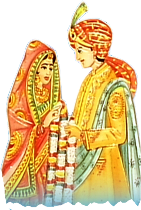 Marriage Cliparts - Indian Wedding Couple Clipart Png - Free Transparent PNG Clipart Images Download. - Transparent PNG Free Download