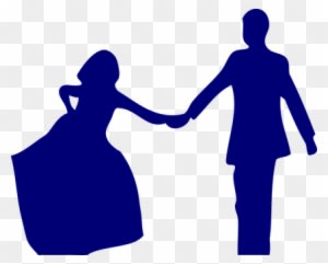 Man, Woman, Holding Hand, Male, Female - Navy Blue Wedding Clip Art - Free Transparent PNG Clipart Images Download. - Transparent PNG Free Download