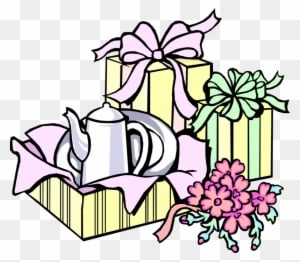 Vector Illustration Of Wedding Shower Gifts With Ribbons - Wedding Gifts Clipart - Free Transparent PNG Clipart Images Download. - Transparent PNG Free Download