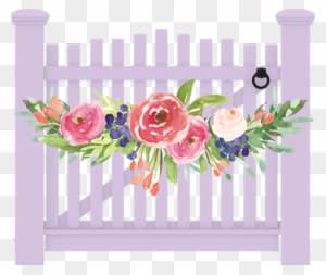 The Garden By The Gate - Gate Wedding Art Png - Free Transparent PNG Clipart Images Download. - Transparent PNG Free Download