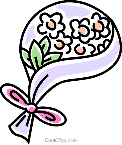 Wedding Bouquet Royalty Free Vector Clip Art Illustration - Wedding - Free Transparent PNG Clipart Images Download. - Transparent PNG Free Download