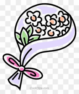Wedding Bouquet Royalty Free Vector Clip Art Illustration - Wedding - Free Transparent PNG Clipart Images Download. - Transparent PNG Free Download