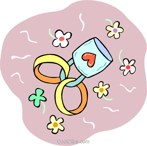 Wedding Rings Royalty Free Vector Clip Art Illustration - Wedding Ring - Free Transparent PNG Clipart Images Download. - Transparent PNG Free Download