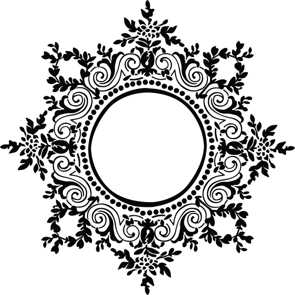 Black Filigree Frame - Wedding Digital Invitation Black And White - Free Transparent PNG Clipart Images Download. - Transparent PNG Free Download