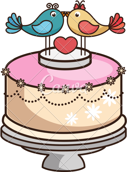 Wedding Cake Married - Wedding Cake Vectorstock Cakes - Free Transparent PNG Clipart Images Download. - Transparent PNG Free Download