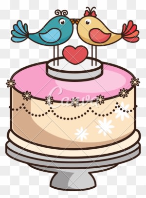 Wedding Cake Married - Wedding Cake Vectorstock Cakes - Free Transparent PNG Clipart Images Download. - Transparent PNG Free Download