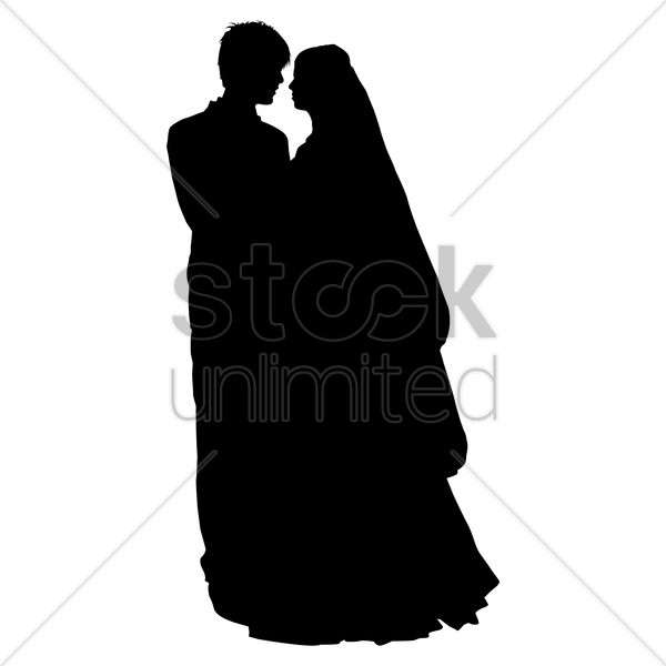 Wedding Coule Outline Clipart Wedding Silhouette Clip - Siluet Wedding Couple Muslim - Free Transparent PNG Clipart Images Download. - Transparent PNG Free Download