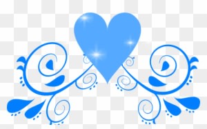 Blue Heart Swirl Clip Art At Clkercom Vector Clip Art - Wedding Clip Art Blue - Free Transparent PNG Clipart Images Download. - Transparent PNG Free Download