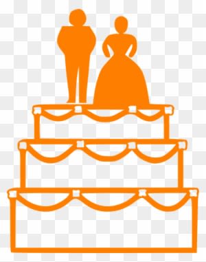 Orange Wedding Cake Clip Art - Free Transparent PNG Clipart Images Download. - Transparent PNG Free Download