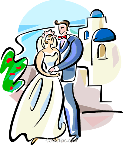 Greek Wedding Royalty Vector Clip Art Vc - Greek Wedding Cartoon - Free Transparent PNG Clipart Images Download. - Transparent PNG Free Download