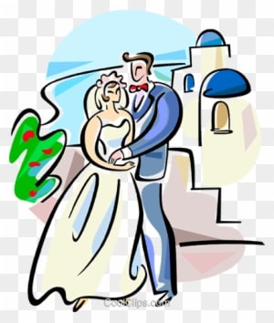 Greek Wedding Royalty Vector Clip Art Vc - Greek Wedding Cartoon - Free Transparent PNG Clipart Images Download. - Transparent PNG Free Download