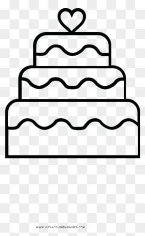 Wedding Cake Coloring Page - Wedding Cake Drawing Png - Free Transparent PNG Clipart Images Download. - Transparent PNG Free Download