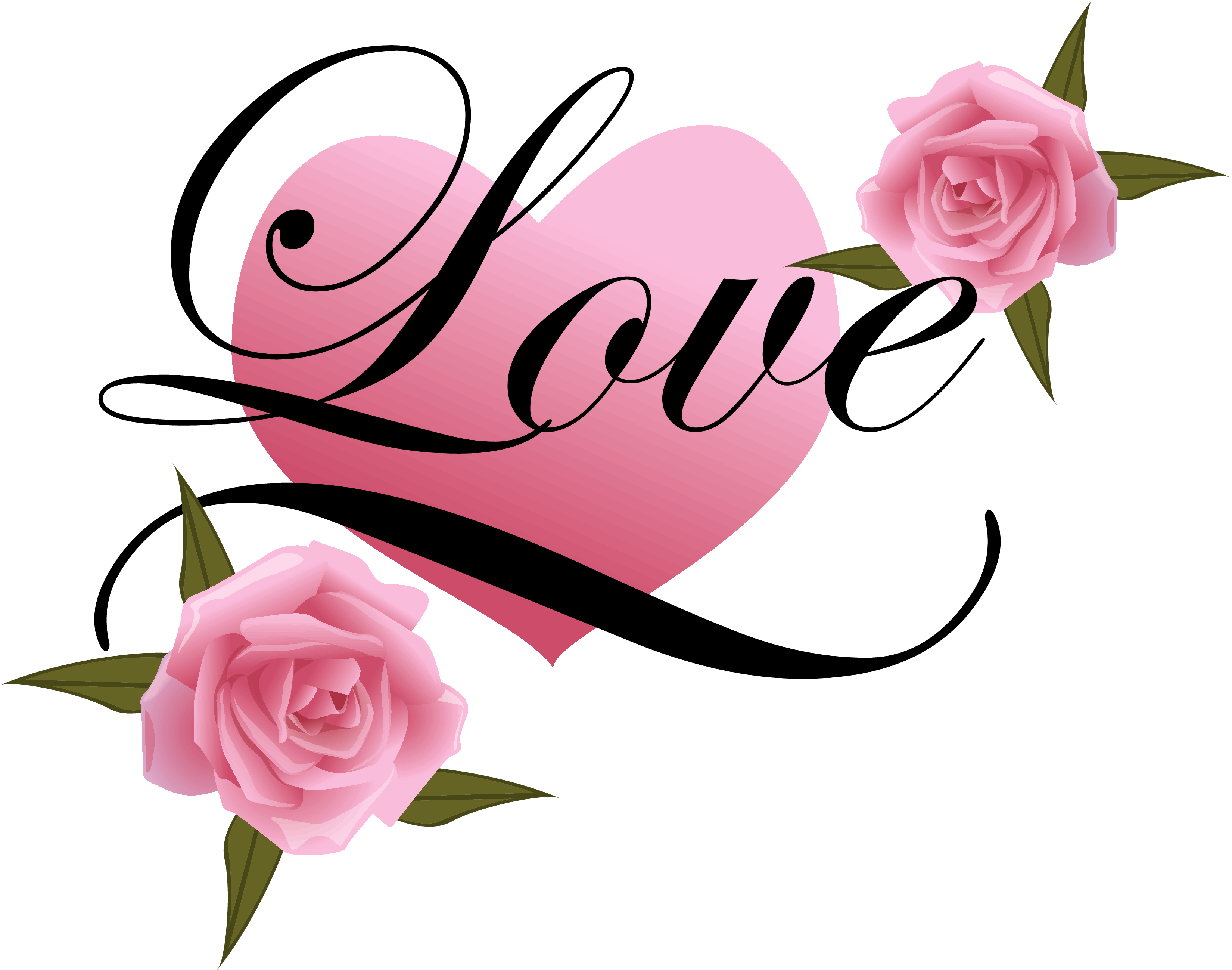 Wedding Couple Clipart Png - Love Heart With Rose - Free Transparent PNG Clipart Images Download. - Transparent PNG Free Download