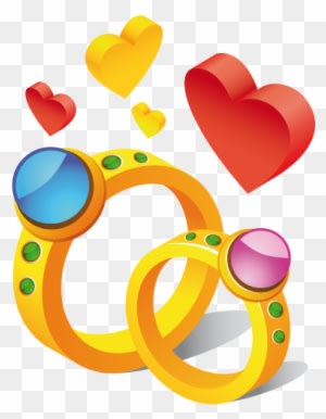 Wedding Ring Clip Art Pictures Free Clipart Images - Cute Stickers For Whatsapp - Free Transparent PNG Clipart Images Download. - Transparent PNG Free Download