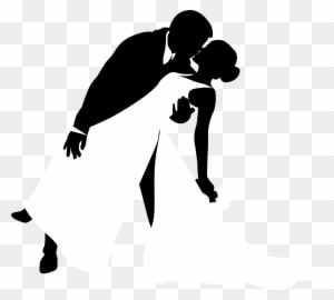 Awesome Wedding Silhouette Clip Art Pictures - Bride And Groom Kissing Silhouette Png - Free Transparent PNG Clipart Images Download. - Transparent PNG Free Download