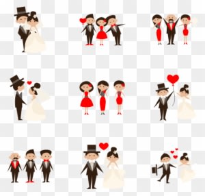 Wedding People Collection - Wedding Marriage Best Wishes Party Custom Car Magnet - Free Transparent PNG Clipart Images Download. - Transparent PNG Free Download