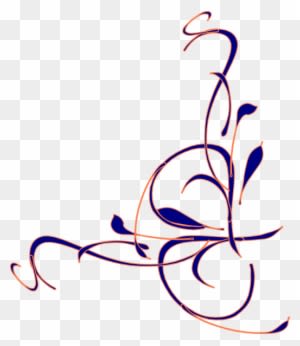Navy Blue Wedding Clipart - White Corner Design Png - Free Transparent PNG Clipart Images Download. - Transparent PNG Free Download