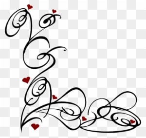 Burgundy Wedding Clipart - Page Borders In Word - Free Transparent PNG Clipart Images Download. - Transparent PNG Free Download