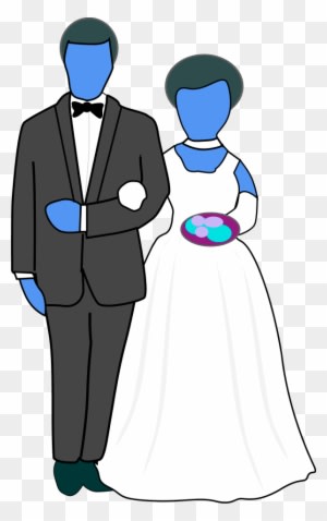 Vector Clip Art - Bride And Groom Clipart - Free Transparent PNG Clipart Images Download. - Transparent PNG Free Download