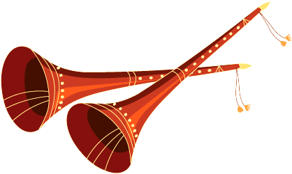 Indian Wedding Clipart Colour Png - Shehnai Clipart - Free Transparent PNG Clipart Images Download. - Transparent PNG Free Download