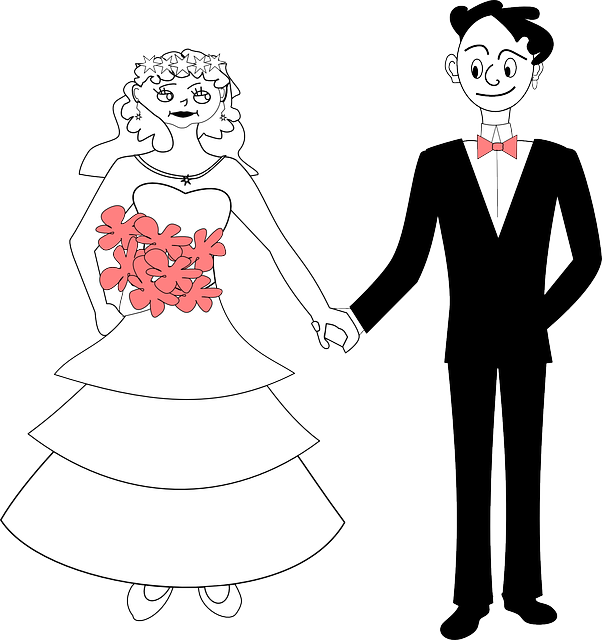 Married Wedding, Bride, Groom, Holding Hands, Couple, - Clip Art - Free Transparent PNG Clipart Images Download. - Transparent PNG Free Download