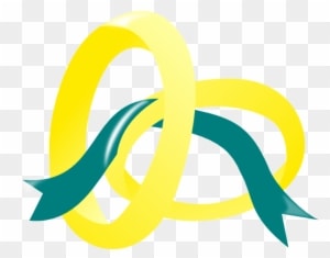 Wedding Rings With Blue Ribbon Clip Art At Clkercom - Clip Art - Free Transparent PNG Clipart Images Download. - Transparent PNG Free Download