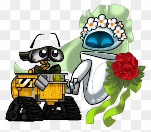 E And Eve's Wedding Day By Purplerage9205 - Wall-e - Free Transparent PNG Clipart Images Download. - Transparent PNG Free Download