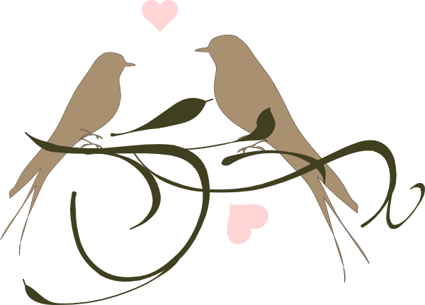 Wedding Birds Clipart Love Clip Art At Clker Com Vector - Clip Art Love Birds - Free Transparent PNG Clipart Images Download. - Transparent PNG Free Download