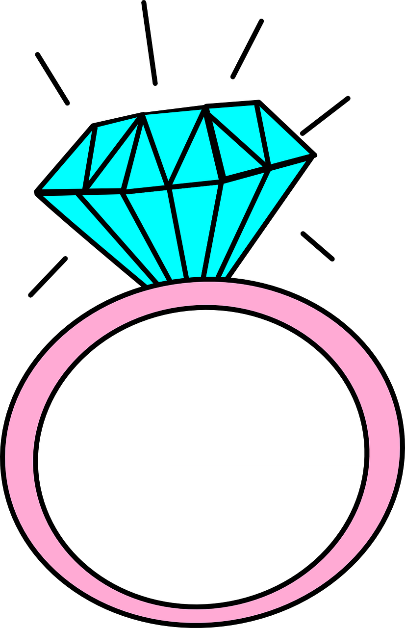 Cartoon Wedding Ring Diamond Ring Maddie Clip Art At - Cartoon Diamond Ring - Free Transparent PNG Clipart Images Download. - Transparent PNG Free Download
