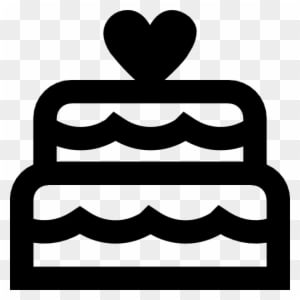Wedding And Event Floral And Décor Services - Black And White Cake Symbol - Free Transparent PNG Clipart Images Download. - Transparent PNG Free Download
