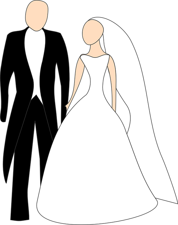 Bride Broom Wedding Dress Smoking Marriage Couple - Bride And Groom Clipart - Free Transparent PNG Clipart Images Download. - Transparent PNG Free Download