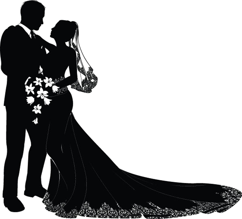 Wedding Invitation Bridegroom Clip Art - Bride And Groom Vector - Free Transparent PNG Clipart Images Download. - Transparent PNG Free Download
