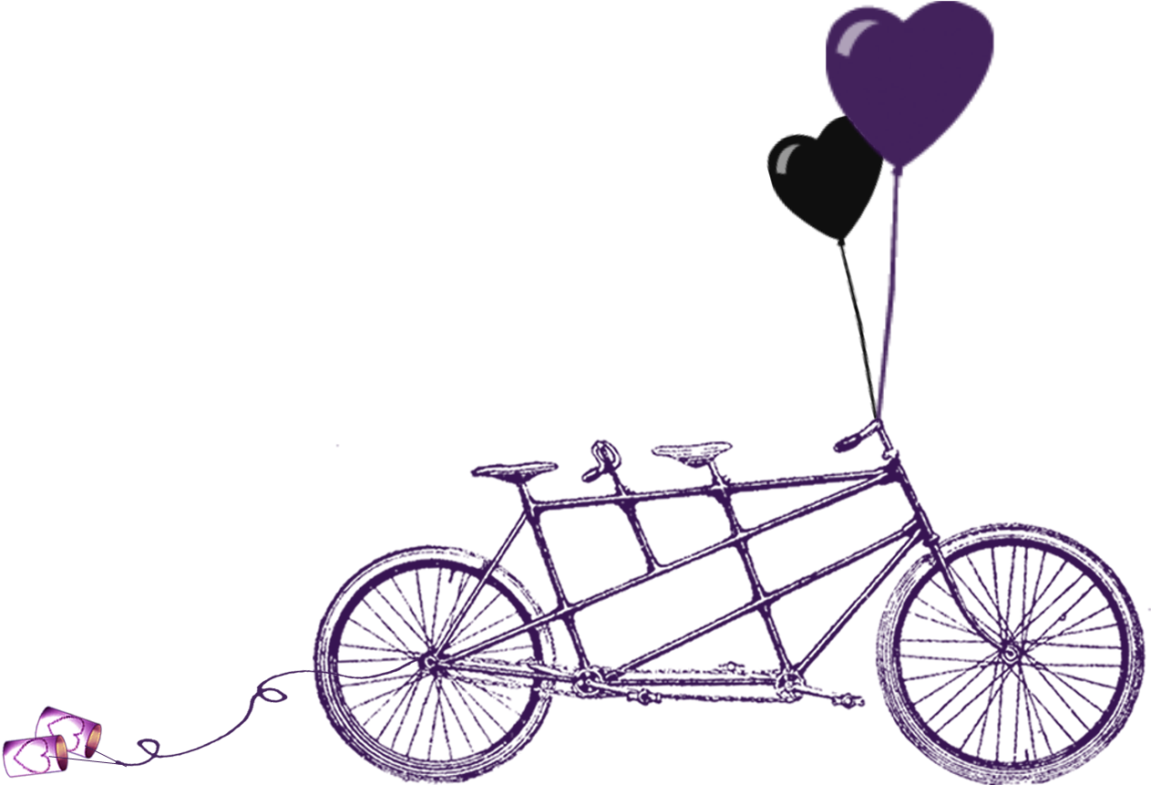Rustic Wedding Clipart Download Free Clipart - Tandem Bicycle Clip Art - Free Transparent PNG Clipart Images Download. - Transparent PNG Free Download