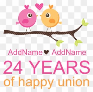24th Wedding Anniversary Personaliz 5'x7'area Rug - Anniversary 22 Years Married - Free Transparent PNG Clipart Images Download. - Transparent PNG Free Download