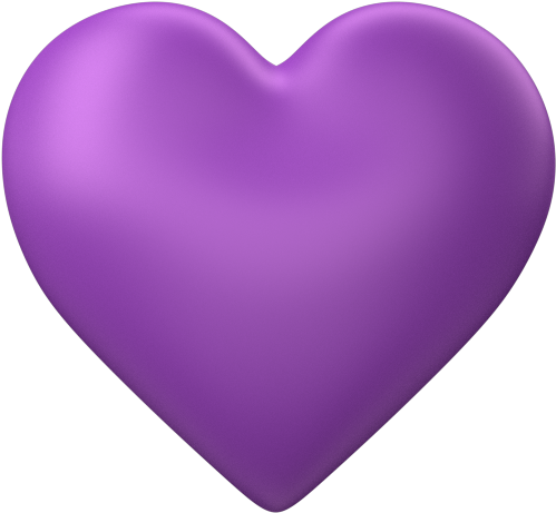 Purple Wedding Heart Clip Art - Purple Heart No Background - Free Transparent PNG Clipart Images Download. - Transparent PNG Free Download