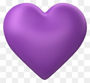 Purple Wedding Heart Clip Art - Purple Heart No Background - Free Transparent PNG Clipart Images Download. - Transparent PNG Free Download