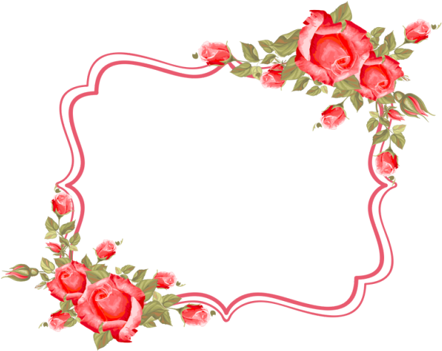 Frame, Flower, Roses, Frame, Border,rose, Wedding, - Marco De Flores Png - Free Transparent PNG Clipart Images Download. - Transparent PNG Free Download