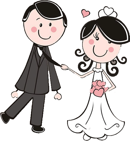 Digi Stamps - Wedding - Novios - Boda - Bride And Groom Clipart - Free Transparent PNG Clipart Images Download. - Transparent PNG Free Download